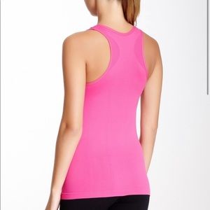 NEW BALANCE BRAND NEON PINK STRETCH BODYCON WORKOUT TANK TOP GYM XS